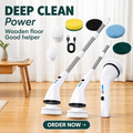 KINZIR S1 Cordless Electric Spin Scrubber with Adjustable Handle